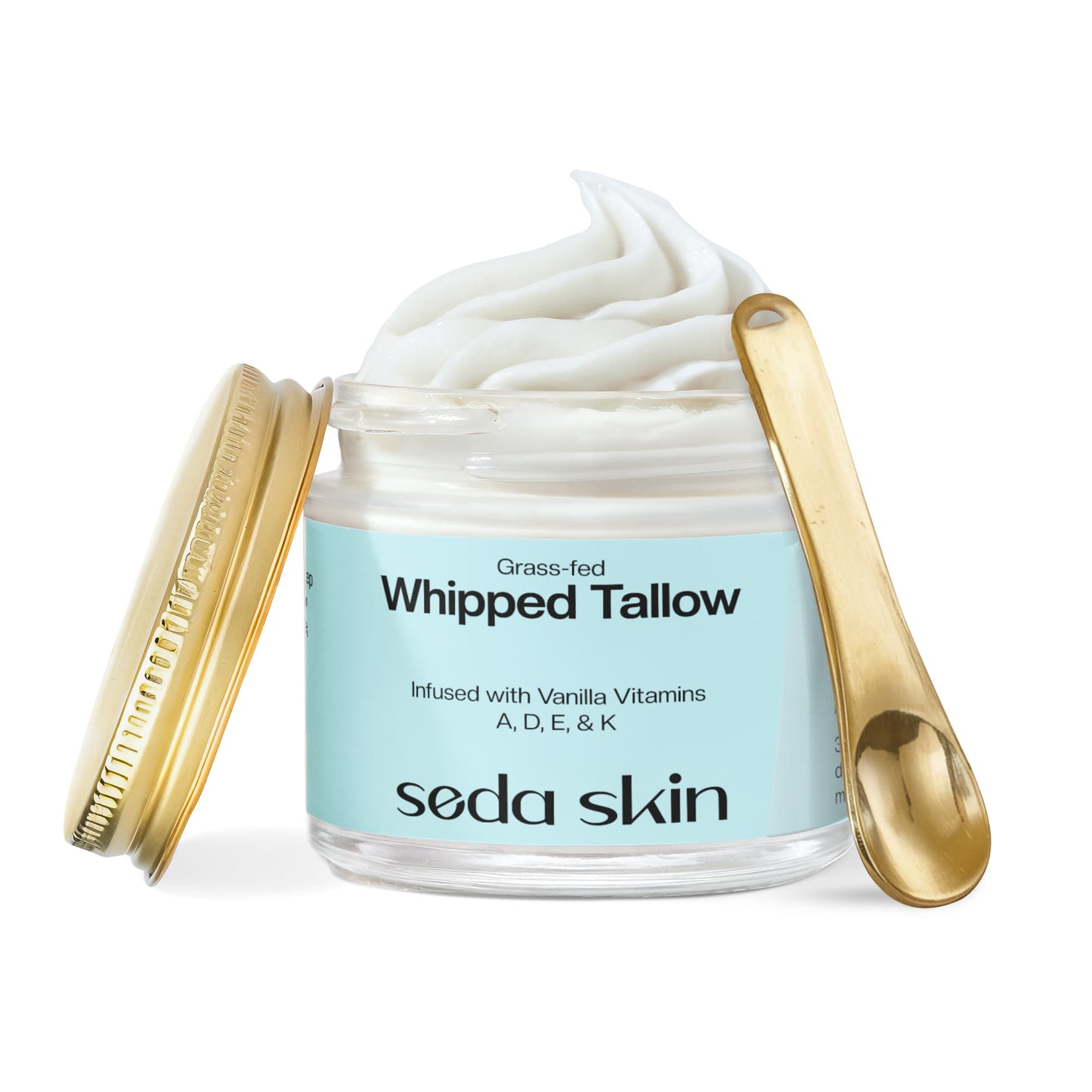 Whipped Grass-Fed Tallow Balm with Vanilla Bean