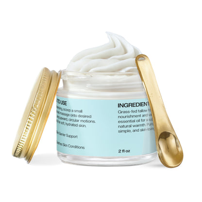 Whipped Grass-Fed Tallow Balm with Vanilla Bean